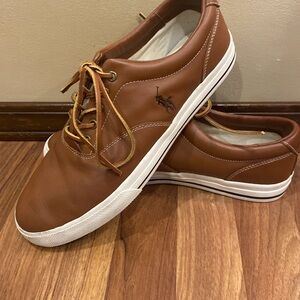 Polo men’s leather upper tie up shoes, US size 13
